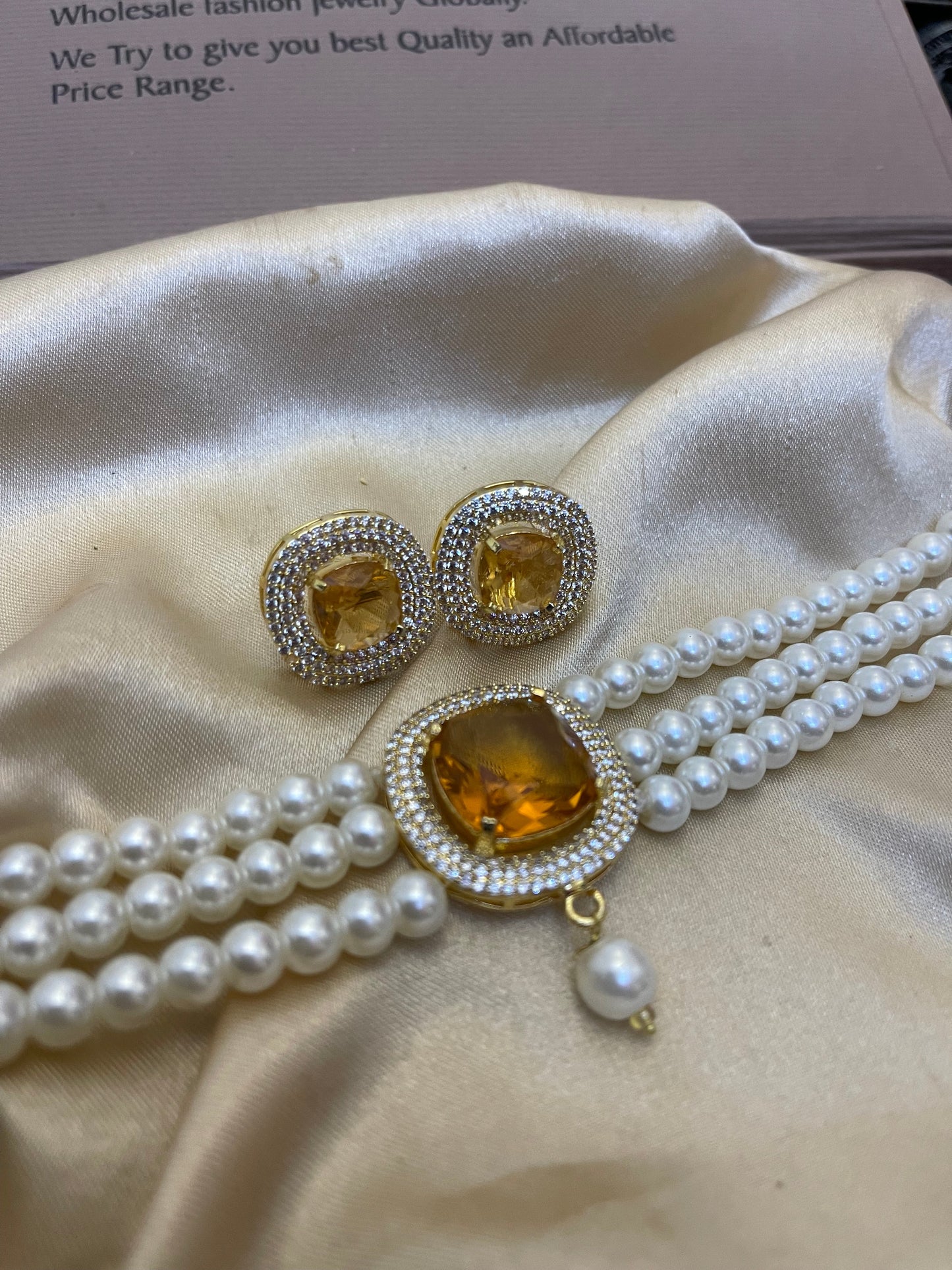 Zircon Choker Sets