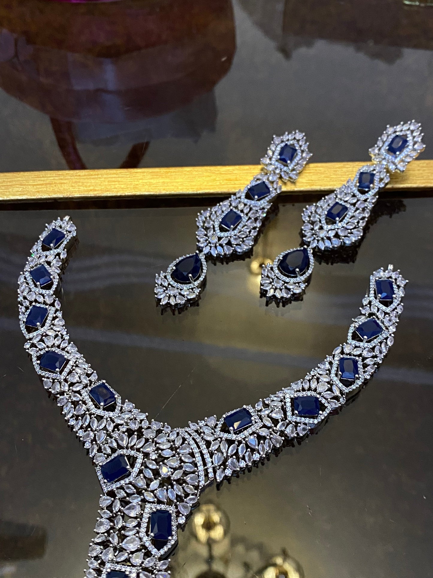 Zircon Ad Necklace Set Big