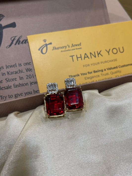 Tops Zircon 22KT Gold Plated