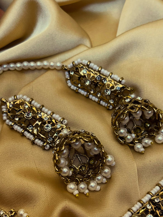 Traditional Hyderabadi Antique Choker Set | Bridal & Wedding Jewellery | Jhaverys Jewellery