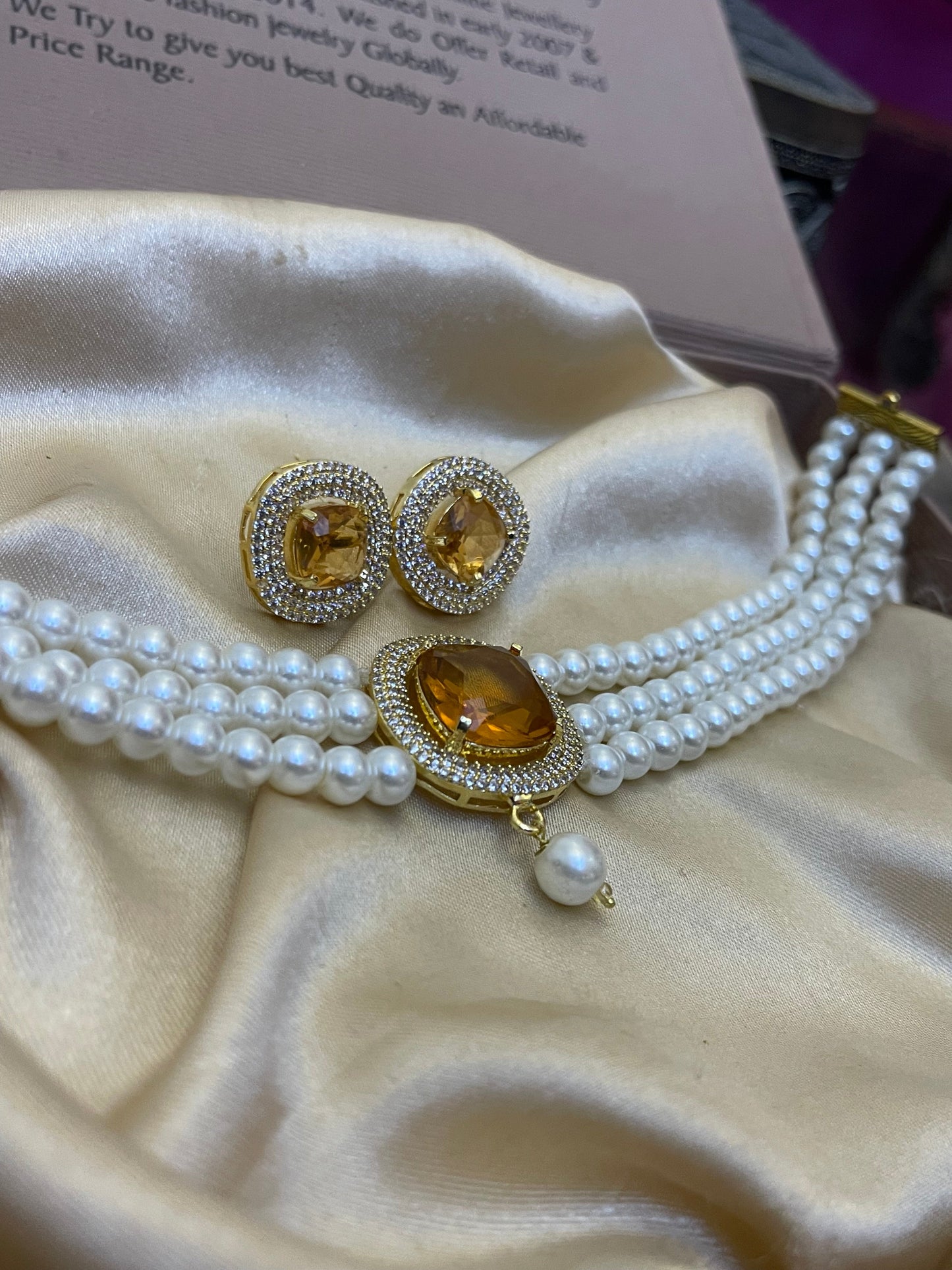 Zircon Choker Sets