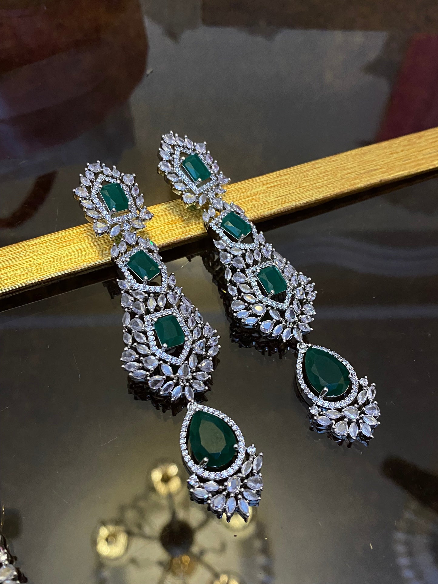 Zircon Ad Necklace Set Big