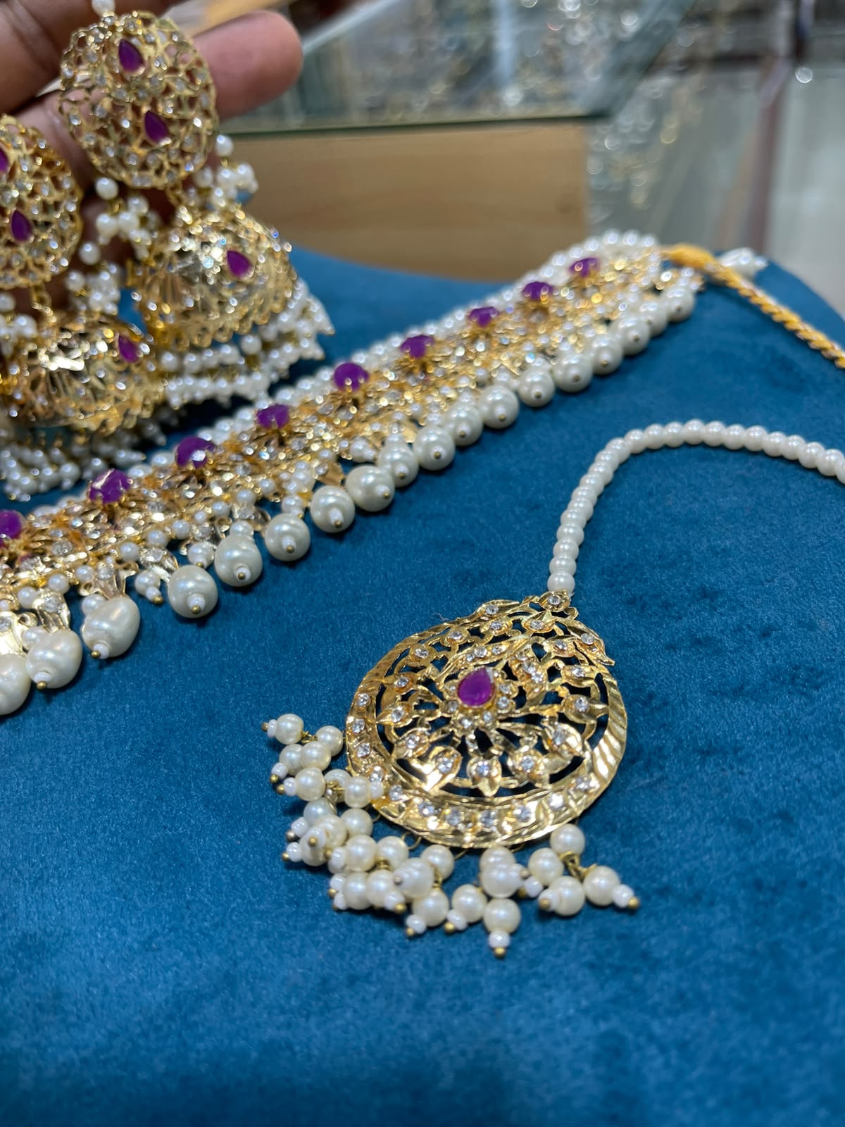 Hyderabadi Gold Plated Choker Set