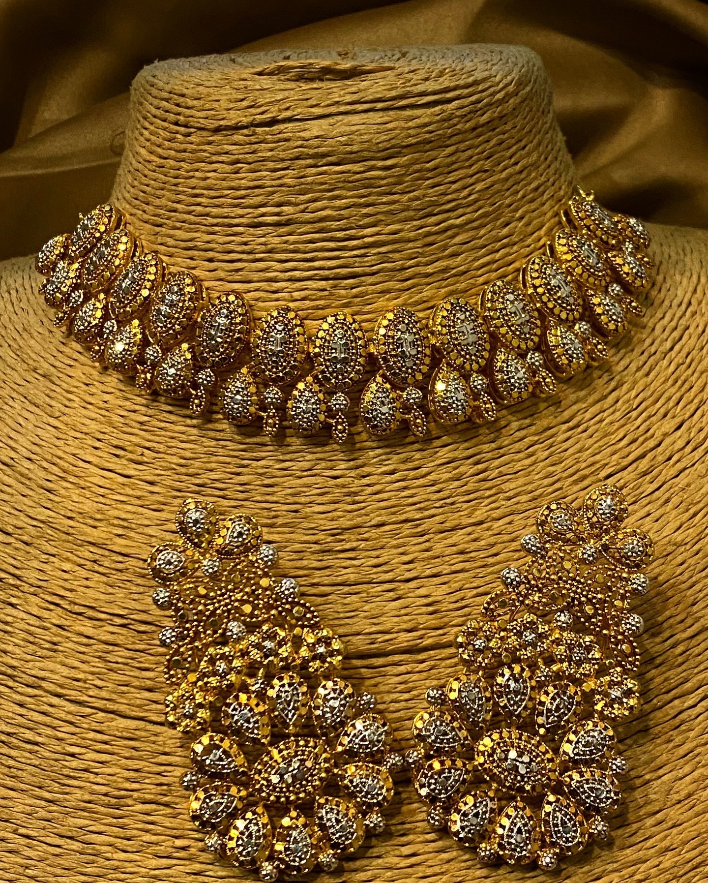 GULBAHAR Gold Plated Necklace SET