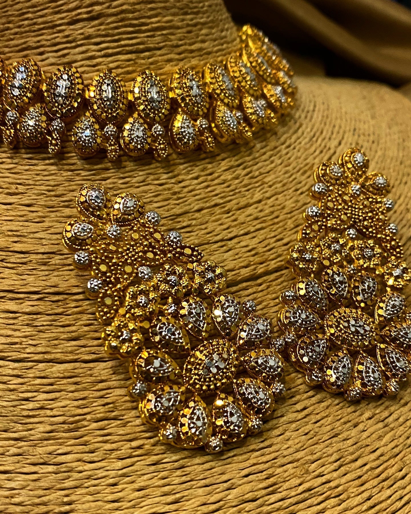 GULBAHAR Gold Plated Necklace SET