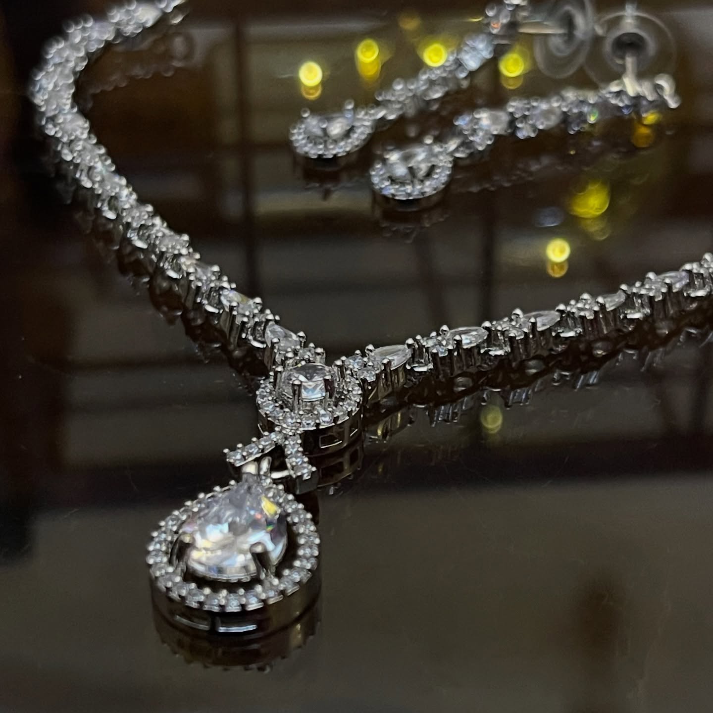 Zircon Ad Necklace SET