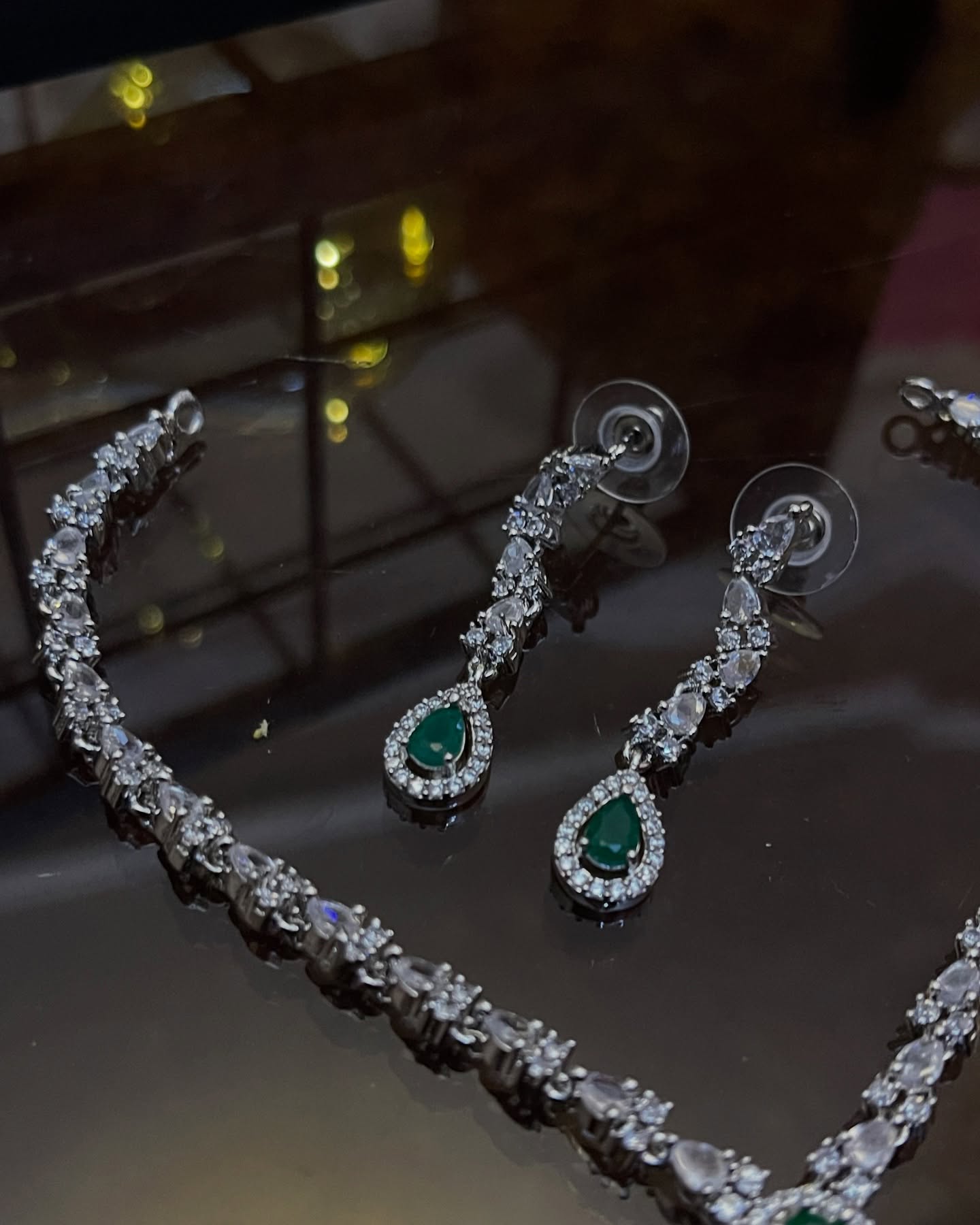 Zircon Ad Necklace Set
