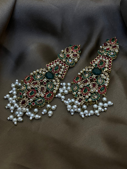 Traditional Earrings for Women | Hyderabadi & Ethnic Earrings Online | Jhaverys Jewellery