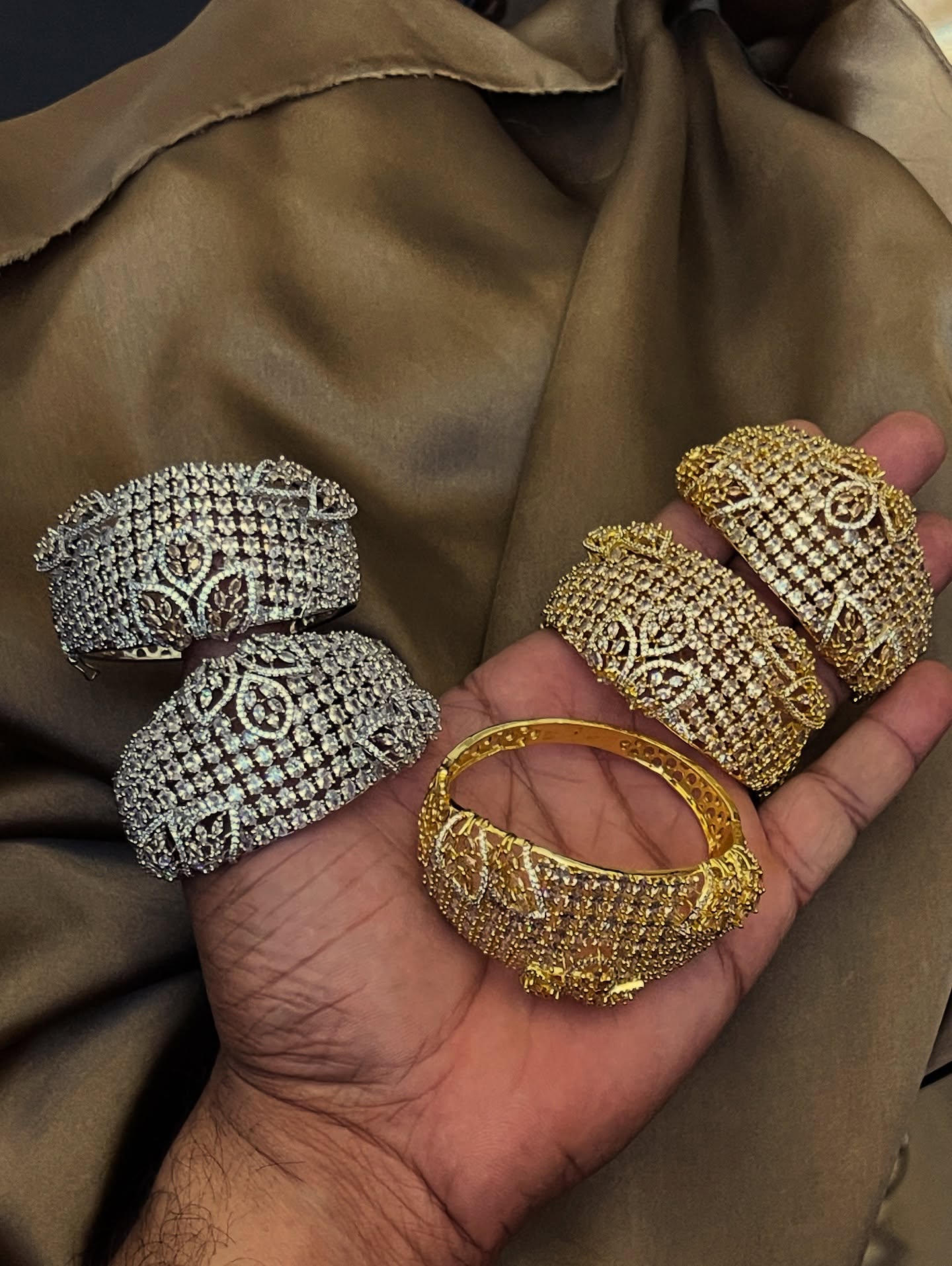 Zircon Ad BRACELETE Silver Full