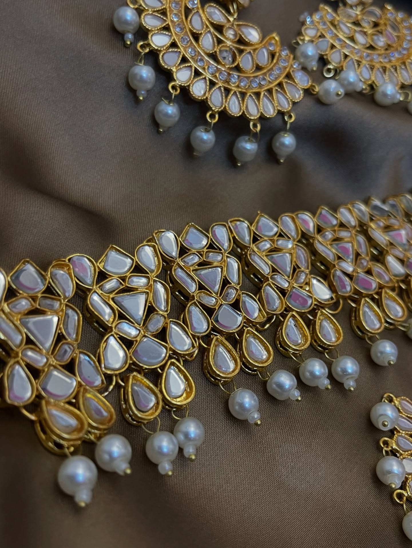 Kundan choker necklace Set