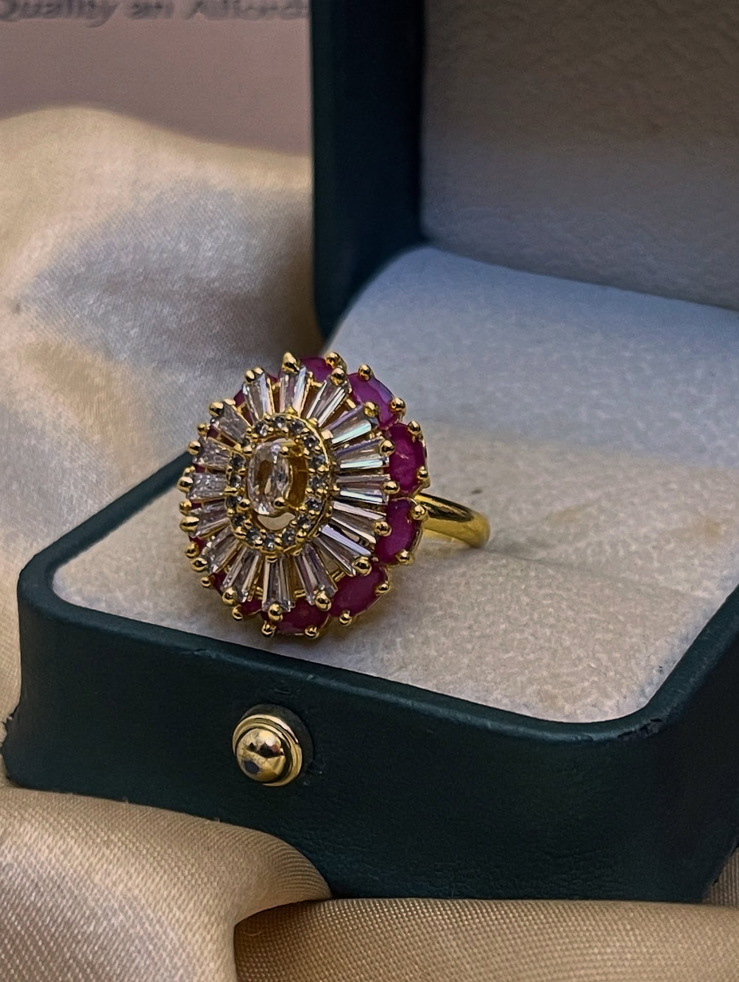 Zircon Ad ring ( ruby )