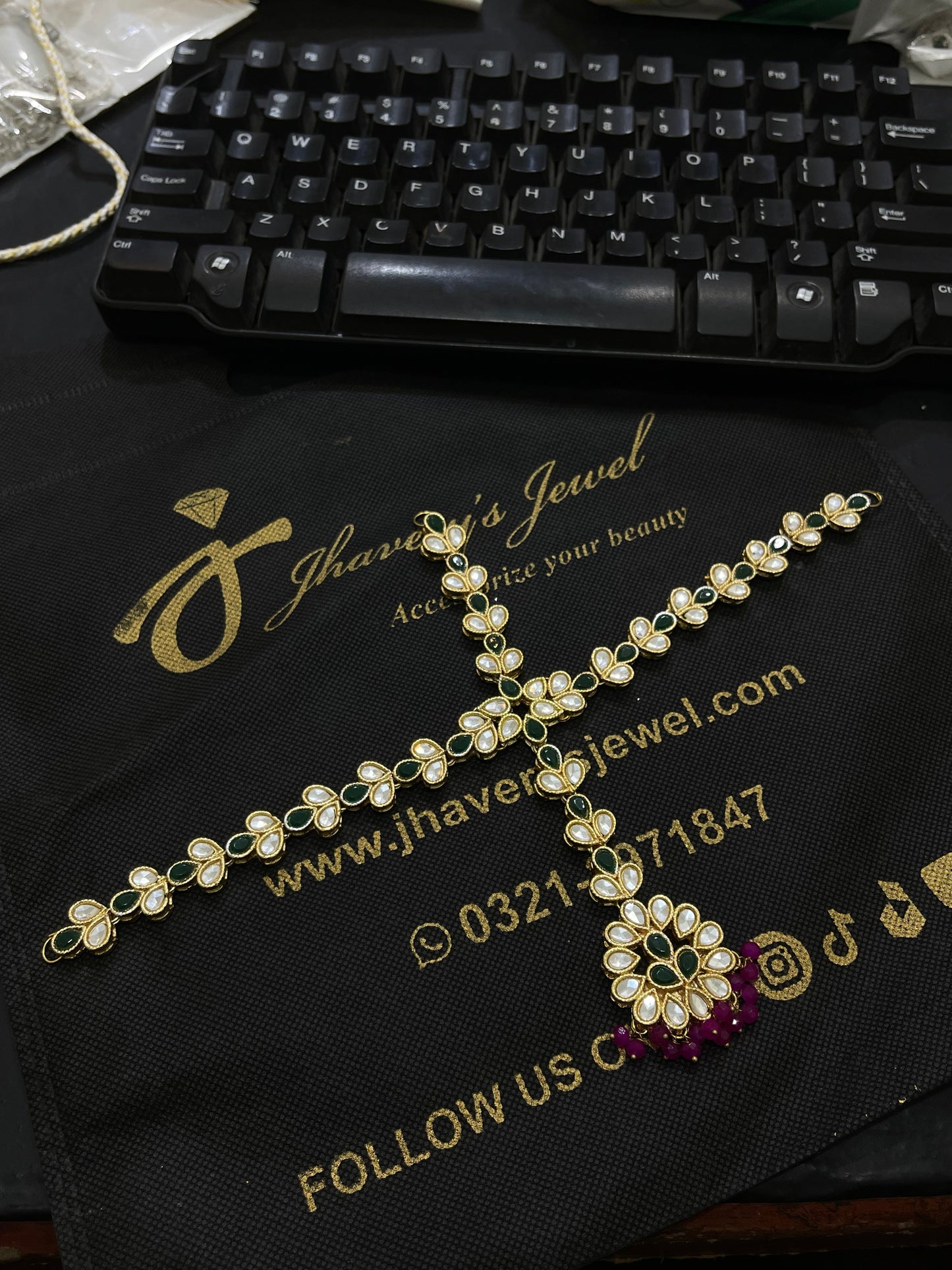 Kundan Stylish Wear Matha patti