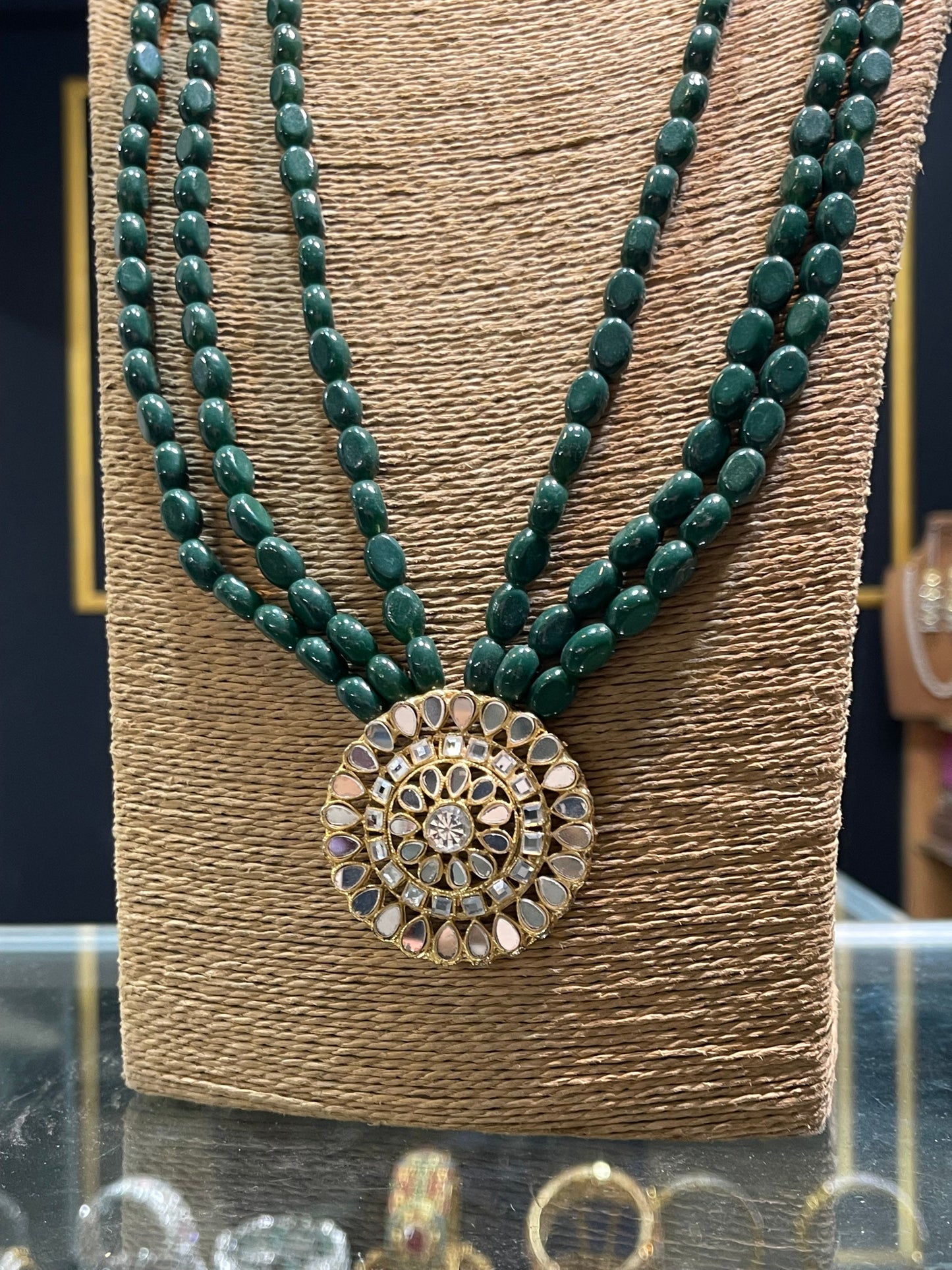 3 Layers kundan Bunch Mala