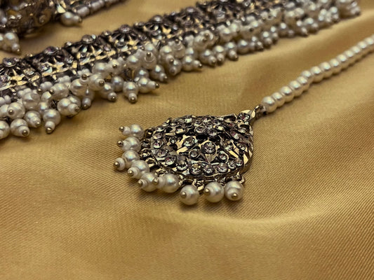 Traditional Hyderabadi Silver Choker Set | Bridal & Wedding Jewellery | Jhaverys Jewellery