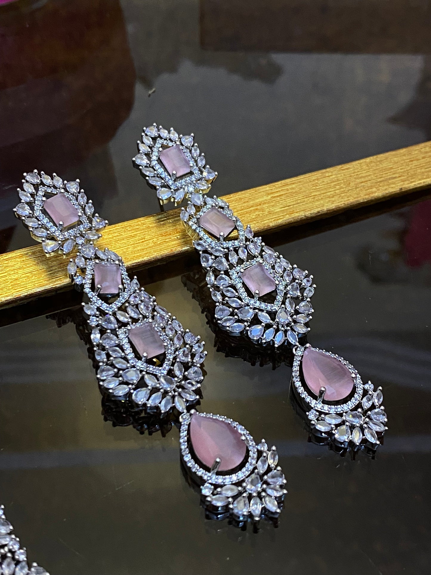 Zircon Ad Big Necklace Set