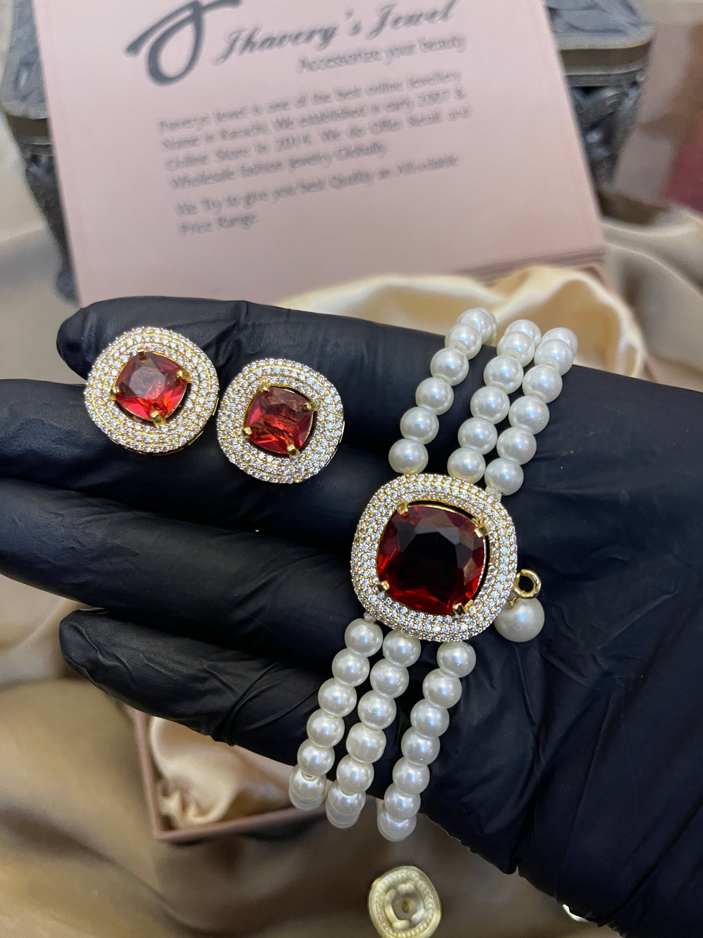Zircon Choker Set