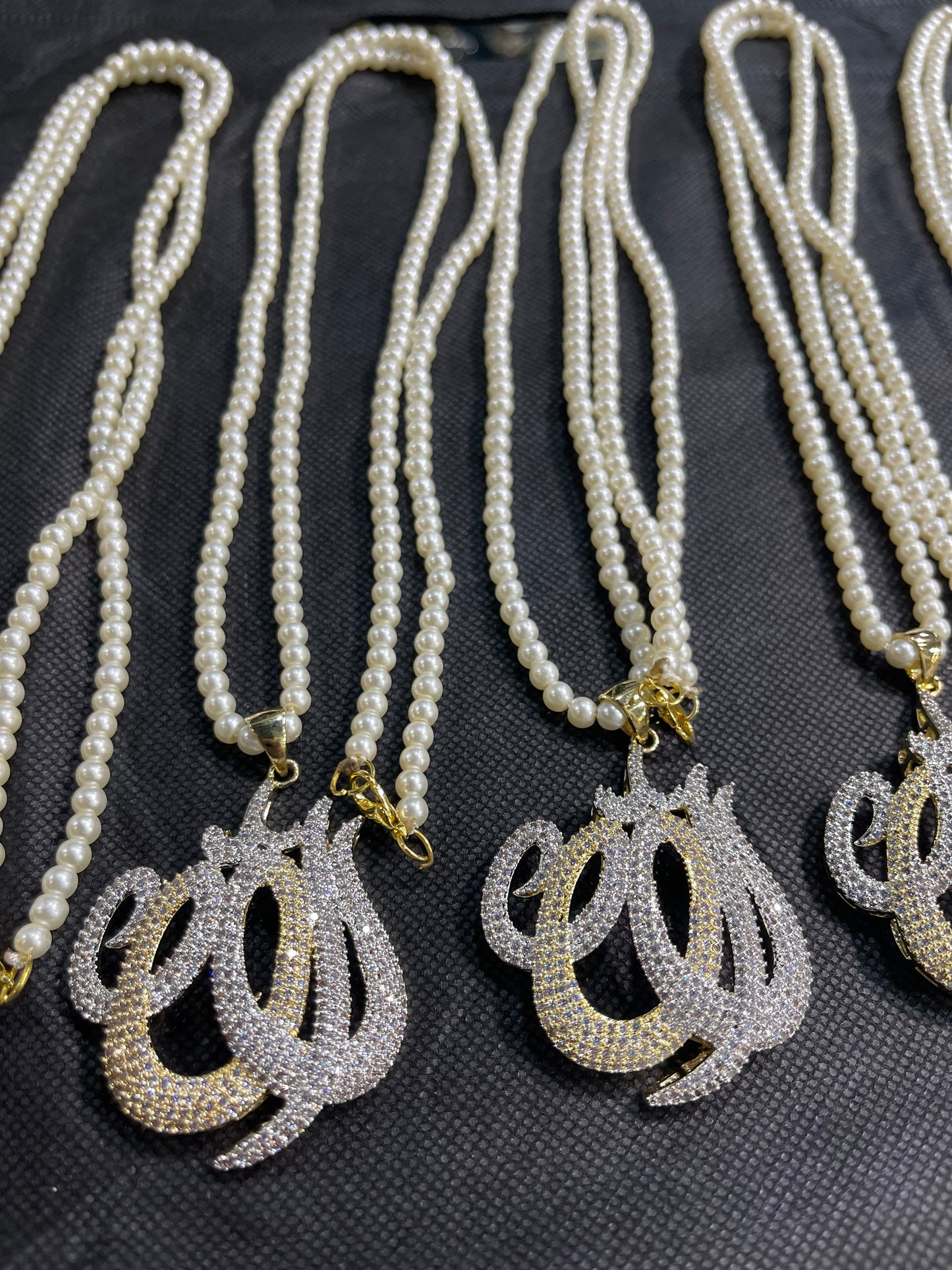 Allah Name Locket ( two tone )