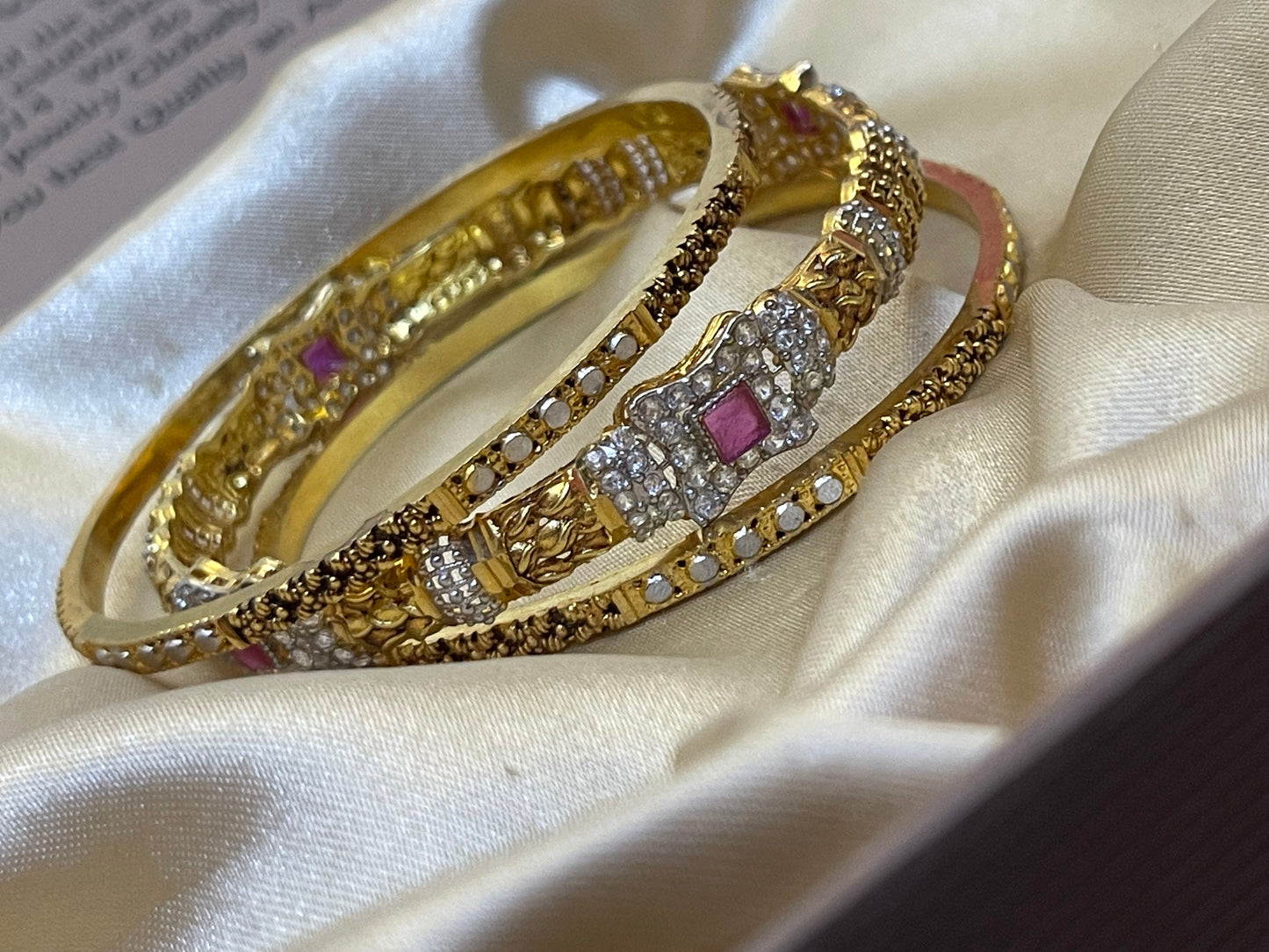 Gold Plated 3 Pc Bangles Set