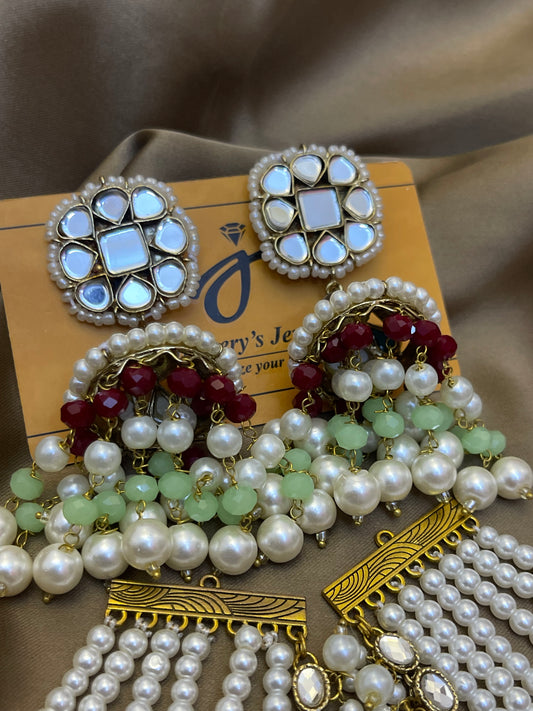 Thappa Kundan Jhumka big sahara