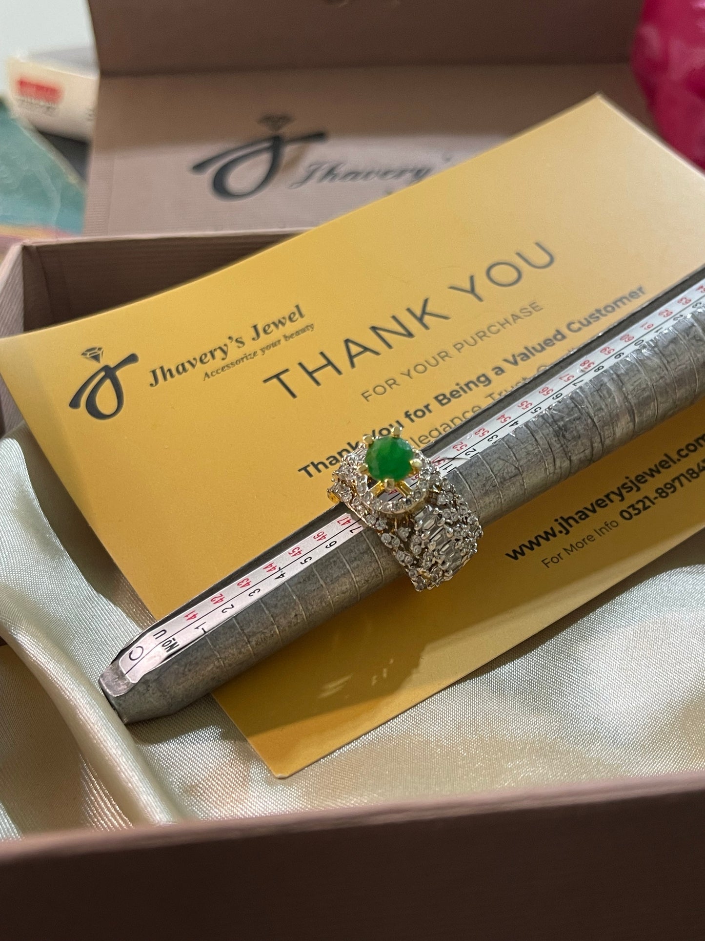 Zircon Jarao Ring 24 KT Pure