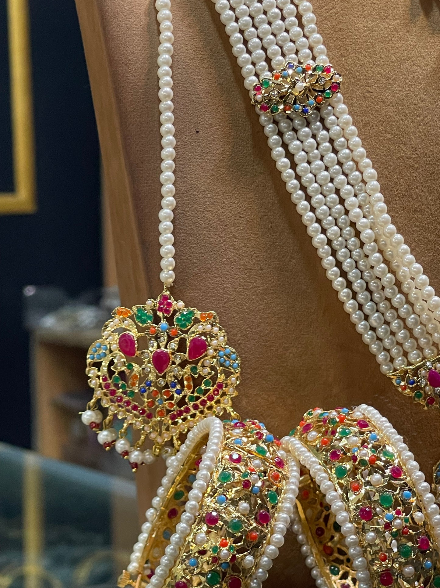Hyderabadi Bridal Necklace Noratan