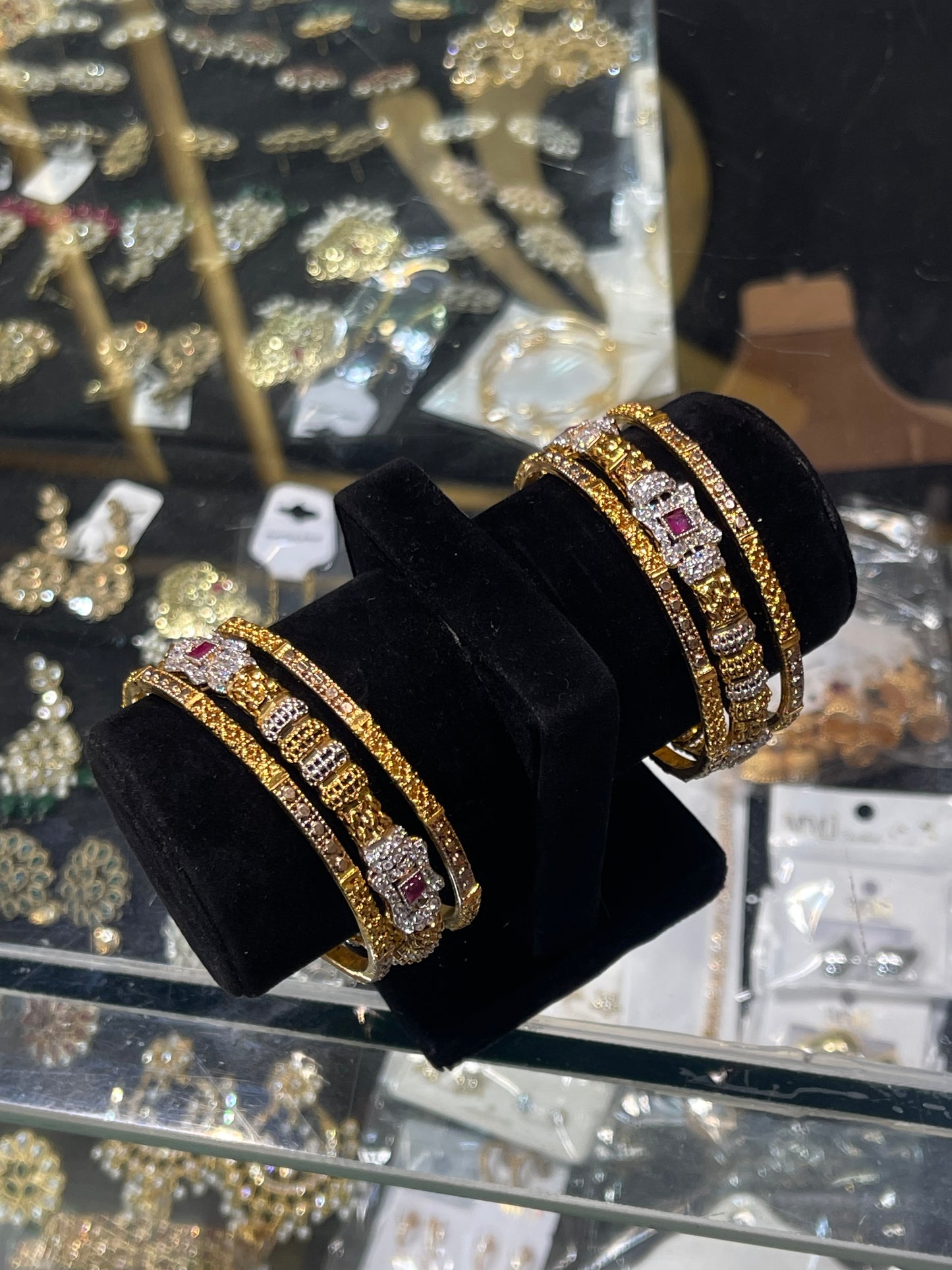 3 Pcs 22 KT Trending Gold Plated Bangles in Pakistan 2026