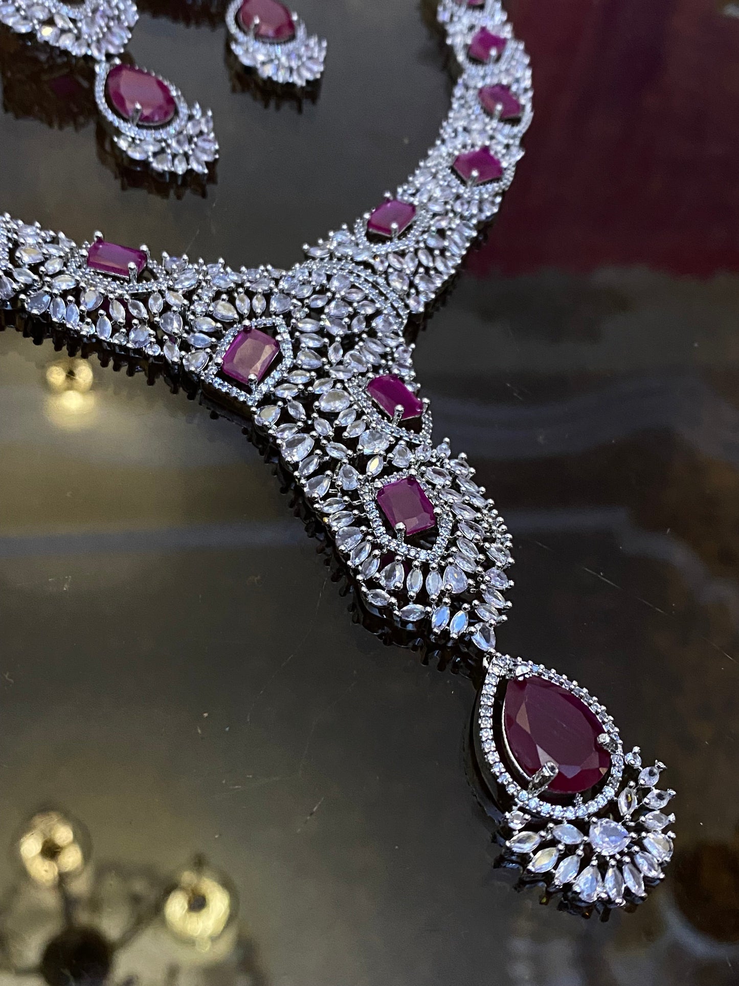 Zircon Ad Necklace Big