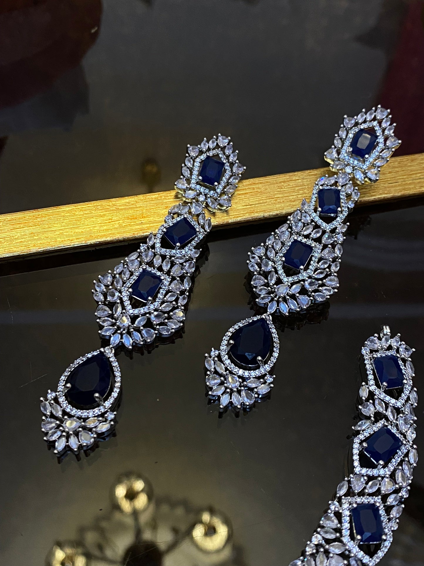 Zircon Ad Necklace Set Big