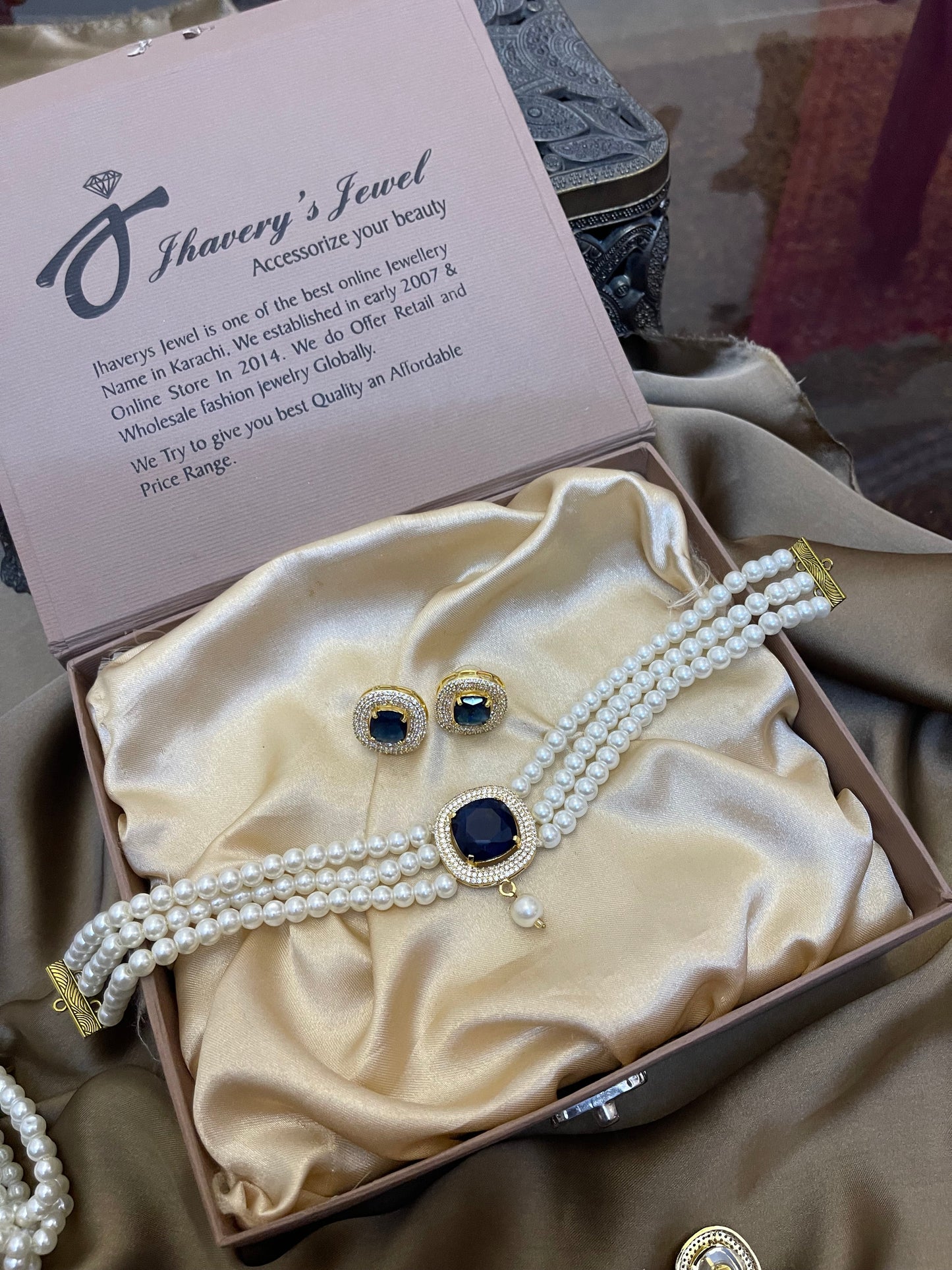 Zircon Choker Set