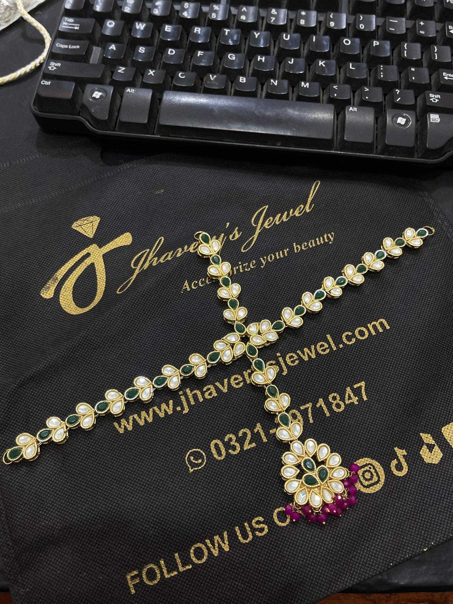 Kundan Stylish Wear Matha patti