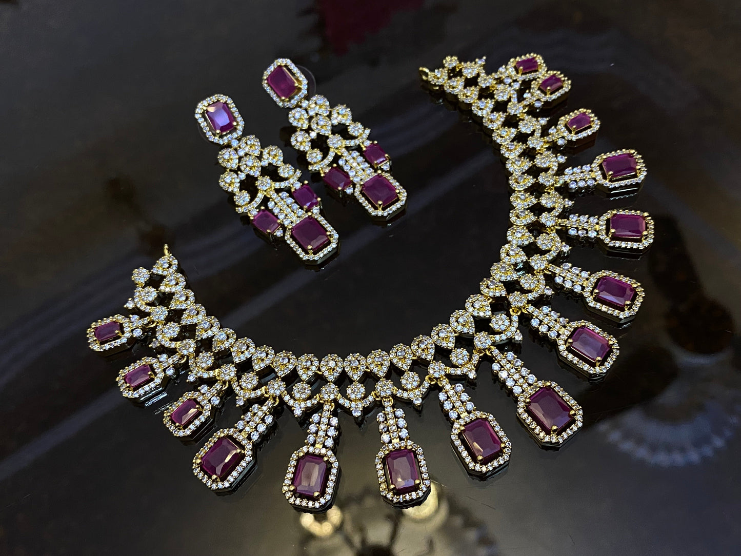 Zircon Ad Necklace Sets