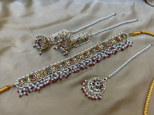 Traditional Hyderabadi Choker Set | Bridal & Wedding Jewellery | Jhaverys Jewellery