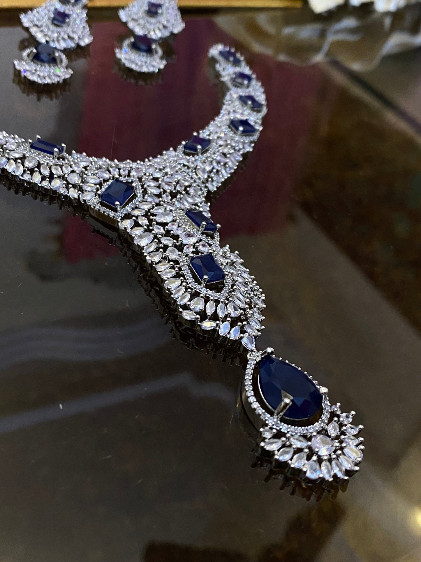 Zircon Ad Necklace Set Big