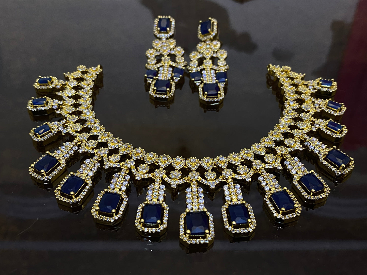 Zircon Ad Necklace Set