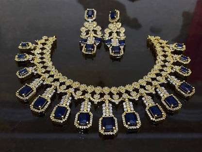 Zircon Ad Necklace Set