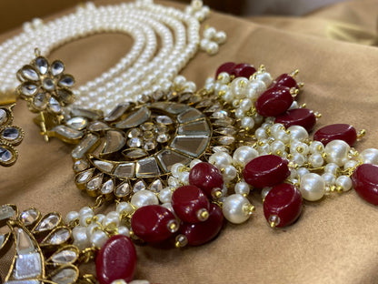 Furshi Kundan Earrings With Saharas