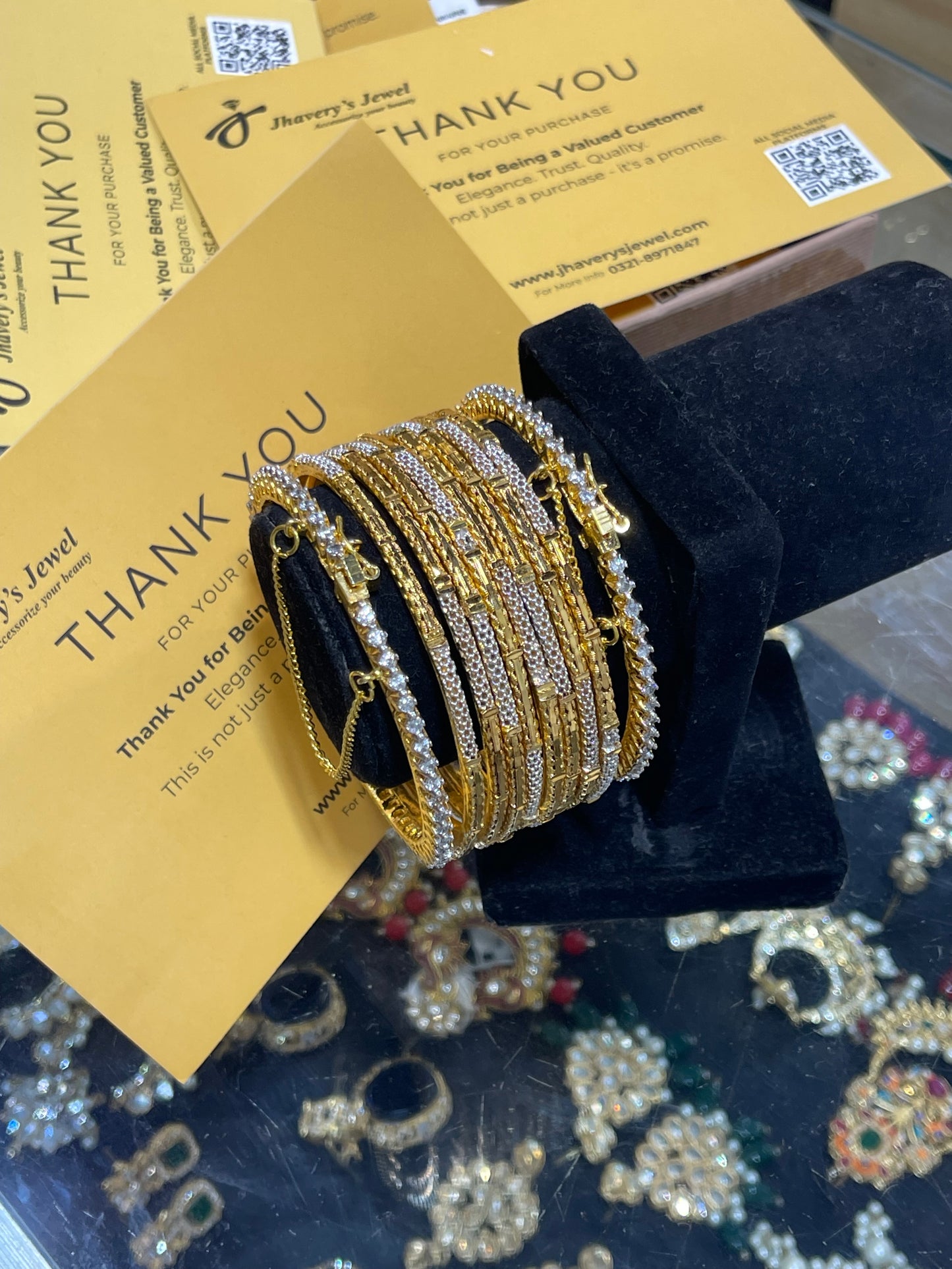 24KT Gold Plated,10 Pcs Bangles Set
