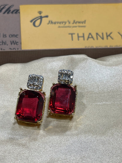 Tops Zircon 22KT Gold Plated