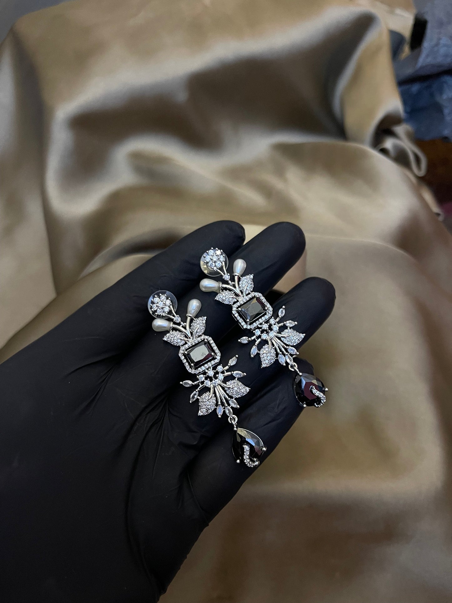 Zircon Ad Earrings