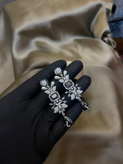 Zircon Ad Earrings