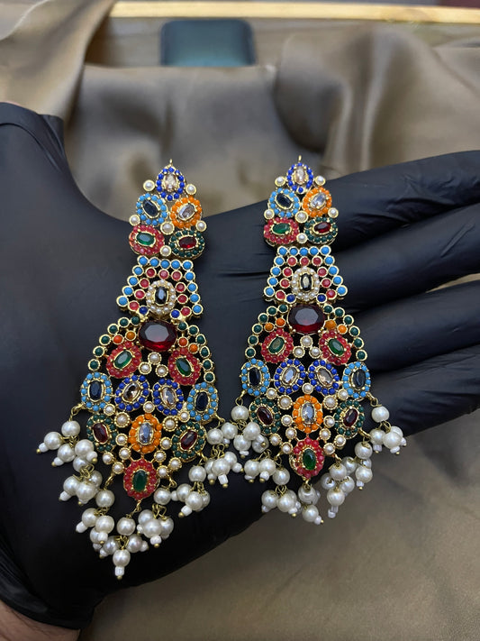 Traditional Earrings for Women | Hyderabadi & Ethnic Earrings Online | Jhaverys Jewellery