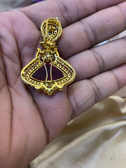 Zircon Jarao  Pure Changeable Stones  Earrings