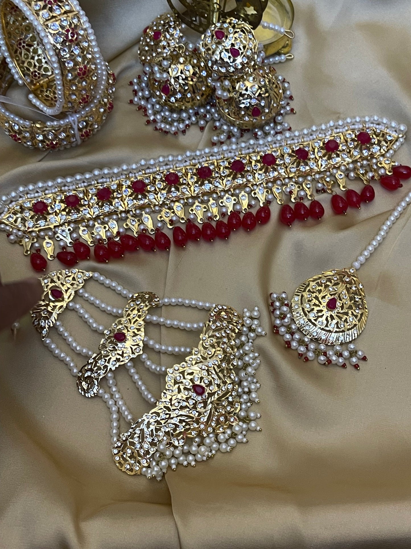 Hyderabadi Ruby Bridal set