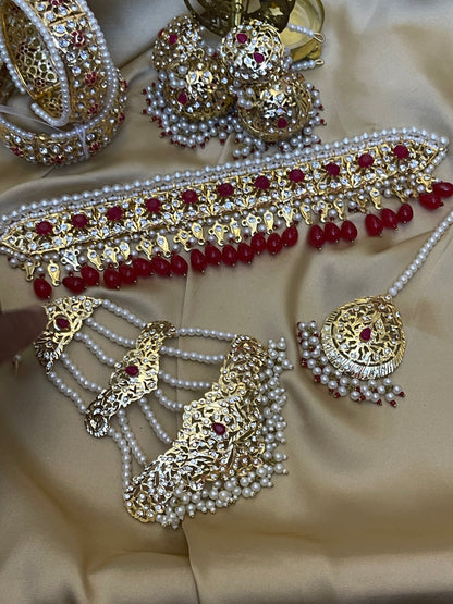Hyderabadi Ruby Bridal set