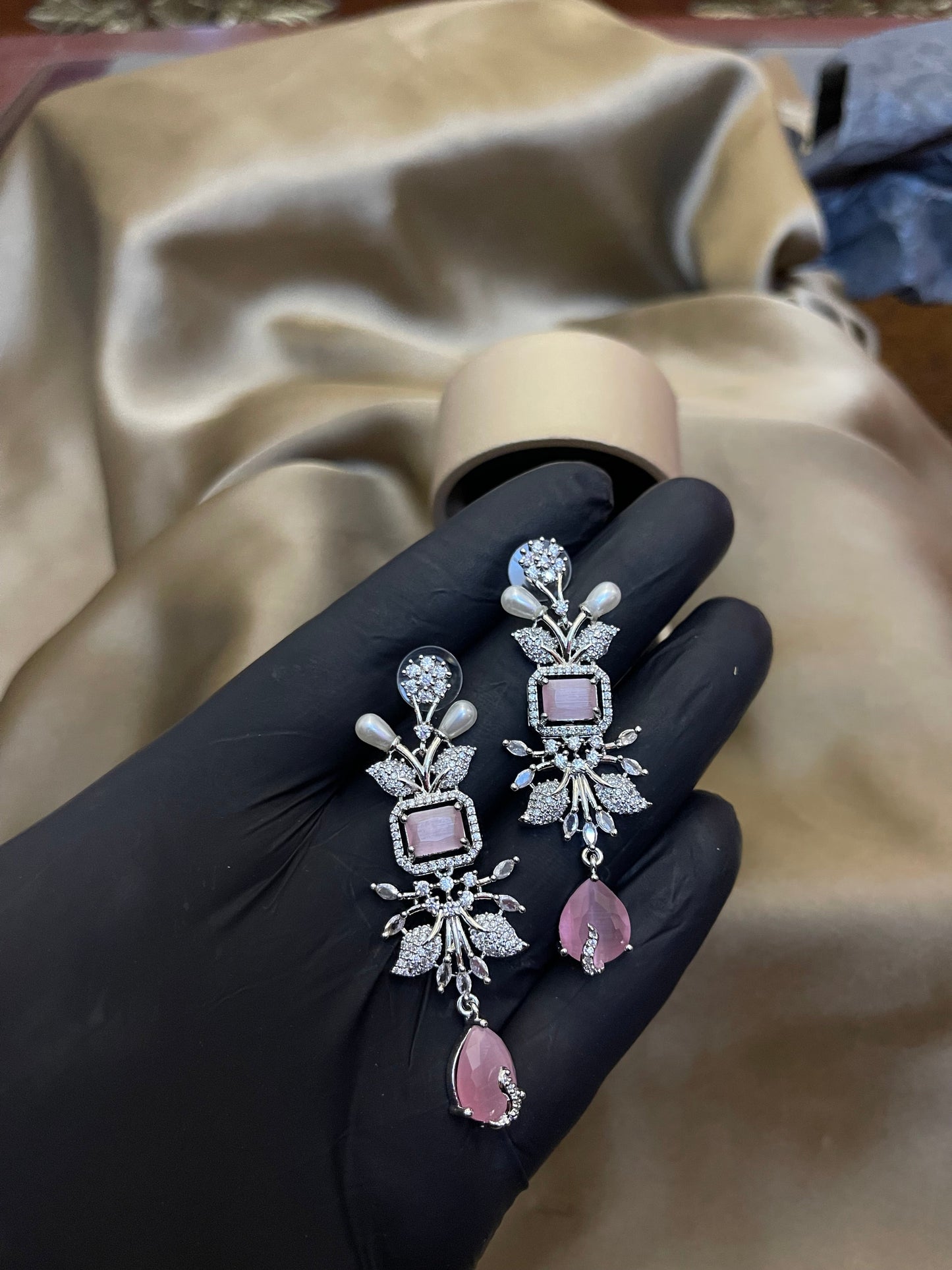 Zircon Ad Earrings