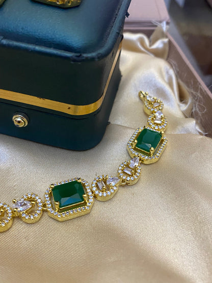 Zircon necklace Set