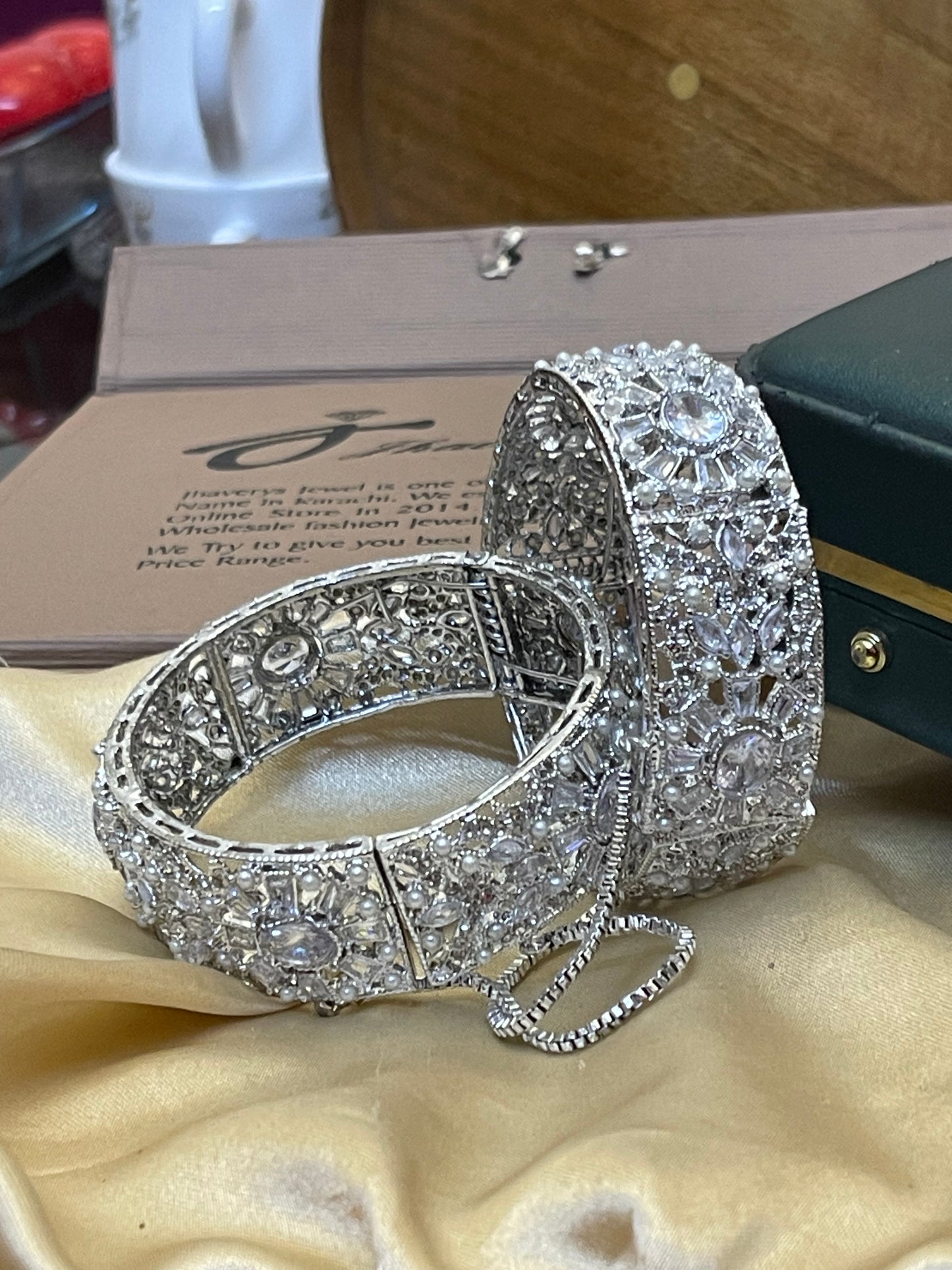 Silver Based Openable Bangles
