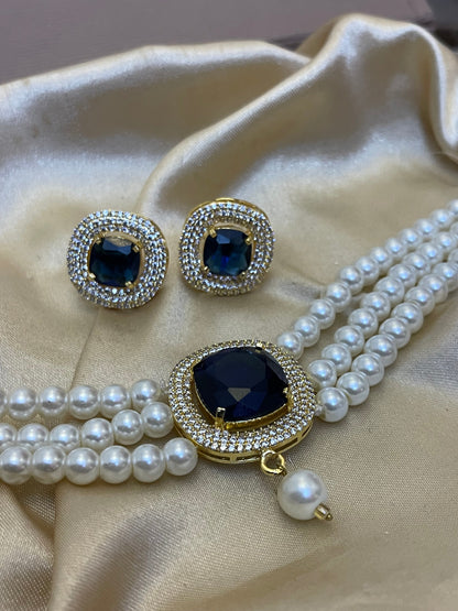 Zircon Choker Set
