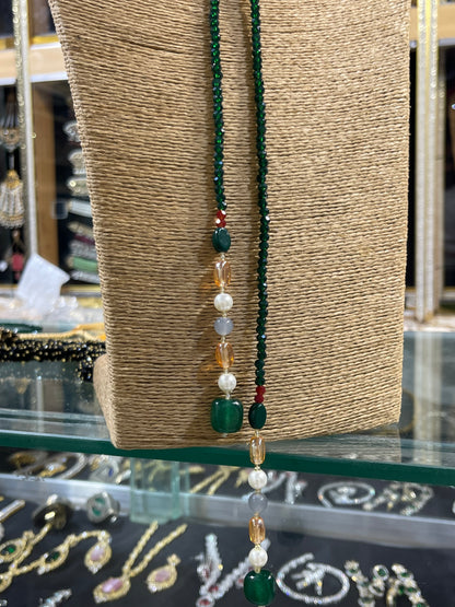 Single Layer Stylish Emerald Mala