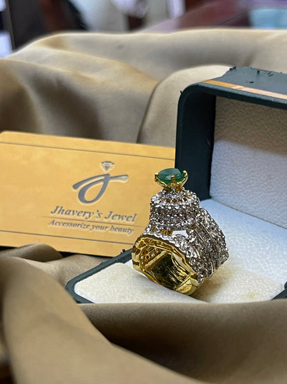 Zircon Gold Plated jarao Ring